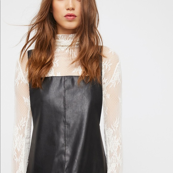 FREE PEOPLE lace long sleeve turtleneck - Picture 6 of 6